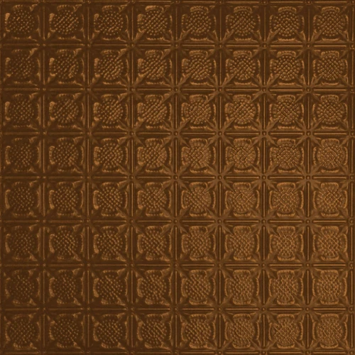 Chain Mail - Hand Painted - Wall and Ceiling Patterns - #234 - 24"x24" - Antique Copper