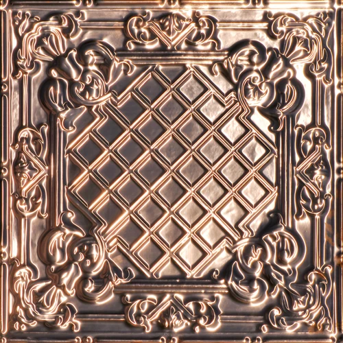 Casa Milano - Copper Ceiling Tile - 24 in x 24 in - #524 - Solid Copper