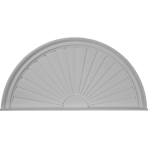 Half Round Sunburst - Urethane Pediment - #PED40X20X02SB