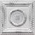 Laurel Wreath - Faux Tin Ceiling Tile - 24 in x 24 in - #210 - Distressed Silver