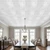 Spring - Buds - 20 - in -  x -  20 -  in -  Glue-up -  Styrofoam -  Ceiling - Tile - Pack - #R05 - Plain White - Installed