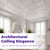 Romanesque Wreath 20 in x 20 in Glue-up Styrofoam Ceiling Tile Pack - #R47 - Plain White - Packs - Featured Image
