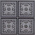 Le Chateau - Faux Tin Ceiling Tile - Glue up - 24 in x 24 in - #130 - Royal Black