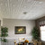 Chestnut Grove 20 in x 20 in Glue-up Styrofoam Ceiling Tile Pack - #R31 - Installed in Living and Dining