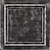 Black Silver - #13 - Hand Painted Styrofoam Tiles