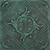 Antique Green - #8 - Hand Painted Styrofoam Tiles