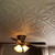 Perceptions 20 in x 20 in Glue-up Styrofoam Ceiling Tile Pack - #R103 - Plain White - Installed in Bedroom