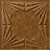 Art Deco - MirroFlex - Ceiling Tiles  - 24" x 24" - Muted Gold
