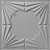 Art Deco - MirroFlex - Ceiling Tiles  - 24" x 24" - Argent Silver