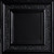 County Cork - Tin Plated Steel Ceiling Tile - #509  - 24"x24" - Black