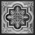 Large Snowflake - Faux Tin Ceiling Tile - #206 - Antique Silver