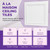 Line Art 20 in x 20 in Glue-up Styrofoam Ceiling Tile Pack - #R24 - Plain White - Featured - Image