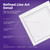 Line Art 20 in x 20 in Glue-up Styrofoam Ceiling Tile Pack - #R24 - Plain White - Featured - Image