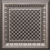  Renaissance Grille - Faux Tin Ceiling Tile - #501 - 24" x 24" - Antique Silver