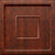 Inset Coffer - MirroFlex - Ceiling Tiles 4 Pack (24x24) - 16 Sq.Ft. - American Walnut