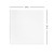 Smooth - 24 in. x 24 in. - Revealed Edge Lay-in Ceiling Tile -  Gloss White Paintable - Measurement Image