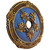 Blooming Ocean - FAD Hand Painted Ceiling Medallion 26 in - #CCMF-013 - Side View