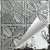 Regency - Hand Painted - Wall and Ceiling Patterns - #308 - 24"x24" - Shabby Chic White (This Is Reference For Finish Only Not The Design)