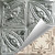 Hand Painted - Wall and Ceiling Patterns - #311 - 24"x24" - White Gold Metallic (This Is Reference For Finish Only Not The Design)