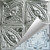 Hand Painted - Wall and Ceiling Patterns - #311 - 24"x24" - White Silver Metallic (This Is Reference For Finish Only Not The Design)