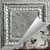 Hand Painted - Wall and Ceiling Patterns - #528 - 24"x24" - Shabby Chic Metallic Silver (This Is Reference For Finish Only Not The Design)