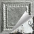 Hand Painted - Wall and Ceiling Patterns - #528 - 24"x24" - Shabby Chic White (This Is Reference For Finish Only Not The Design)