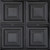 Cubism 2 ft x 2 ft Shanko - Wall and Ceiling Patterns - #320 - (Pack of 6 and 12) - Black