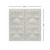 Antoinette 2 ft x 2 ft - Wall and Ceiling Patterns - #321 - (Pack of 6 and 12) - Eggshell White - Measurement Image
