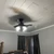 Faux Wood Ceiling Planks 39 in x 6 in Plain White - Packs - Installed in Bedroom