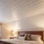Faux Wood Ceiling Planks 39 in x 6 in Plain White - Packs - Installed