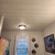  Foam Wood Ceiling Planks 39 in x 6 in Country White - Packs - Installed in Bathroom
