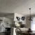 Faux Wood Ceiling Planks 39 in x 6 in Classic Gray - Packs - Installed  in Kitchen