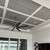 Foam Wood Ceiling Planks 39 in x 6 in Classic Gray - Packs - Installed 