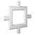Inner Square Intersection for 5 inch Traditional Coffered Ceiling System