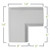 Inner Corner for 8 inch Traditional Coffered Ceiling System 