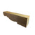 Rough Sawn Scroll Corbel 9 1/2 in x 13 1/4 in x 49 3/4 in - Back View