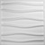 Arlington Endurawall Decorative 3D Wall Panel 20 in x 20 in - White