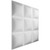 Classic Endurawall Decorative 3D Wall Panel 20 in x 20 in - White