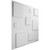 Devon Endurawall Decorative 3D Wall Panel 20 in x 20 in - White