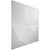 Ellis Endurawall Decorative 3D Wall Panel 20 in x 20 in - White