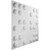 Emery Endurawall Decorative 3D Wall Panel 20 in x 20 in - White