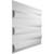 Naomi Endurawall Decorative 3D Wall Panel 20 in x 20 in - White