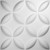 Wallflower Endurawall Decorative 3D Wall Panel 20 in x 20 in - White