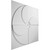 Windmill Endurawall Decorative 3D Wall Panel 20 in x 20 in - White