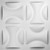 York Endurawall Decorative 3D Wall Panel 20 in x 20 in - White