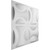 York Endurawall Decorative 3D Wall Panel 20 in x 20 in - White