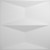 Aberdeen Endurawall Decorative 3D Wall Panel 12 in x 12 in - White