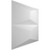 Aberdeen Endurawall Decorative 3D Wall Panel 12 in x 12 in - White
