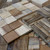 Interlocking Boat Wood Mosaic Wall Tile 12 in x 12 in - Natural