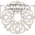 Vine Maze VI - FAD Hand Painted Ceiling Medallion 24 in. #CCMF-042-6 - Measurement